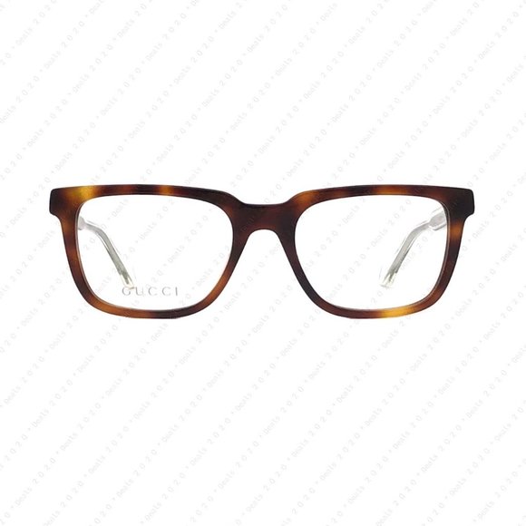 New GUCCI GG0560O 002 53mm Havana Crystal Eyeglasses - Picture 2 of 11